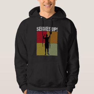 Serves Up Power Spike Volleyball Hoodie