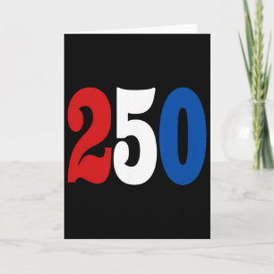 Service 250 Years 1776-2026 250th Birthday _1 Card