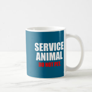 Service Animal Do Not Pet Funny Animal Lover  Coffee Mug