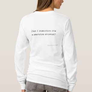 Service Animal LS Tee for Mum of kids w/autism