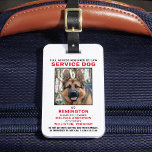 Service Animal Photo ID Badge Luggage Tag<br><div class="desc">Service Dog - Easily identify your dog as a working service dog, while keeping your dog focused and cut down on distractions while working with one of these k9 service dog id badges. Although not required, a Service Dog ID badge gives you and your service dog peace of mind and...</div>