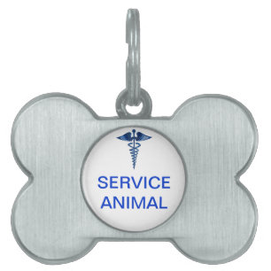Service Animal Tag with Medical Logo