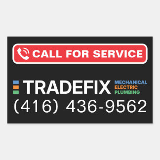 Service Call Sticker