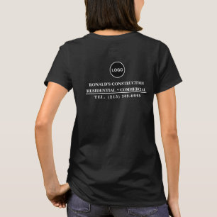 Service Company Logo Modern Employee T-Shirt