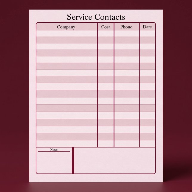 Service Contacts Directory Digital Poster (Creator Uploaded)