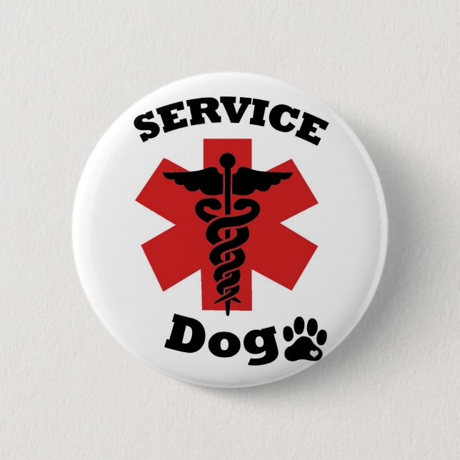 Service Dog Button (Front)