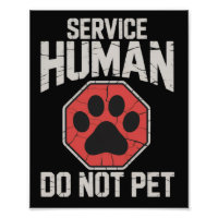 Service Dog Human Do Not Pet Rescue Dog Owner