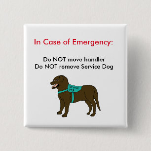 Service Dog ICE Button 2