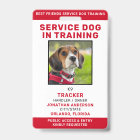 Service Dog In Training ID Card Personalised Photo