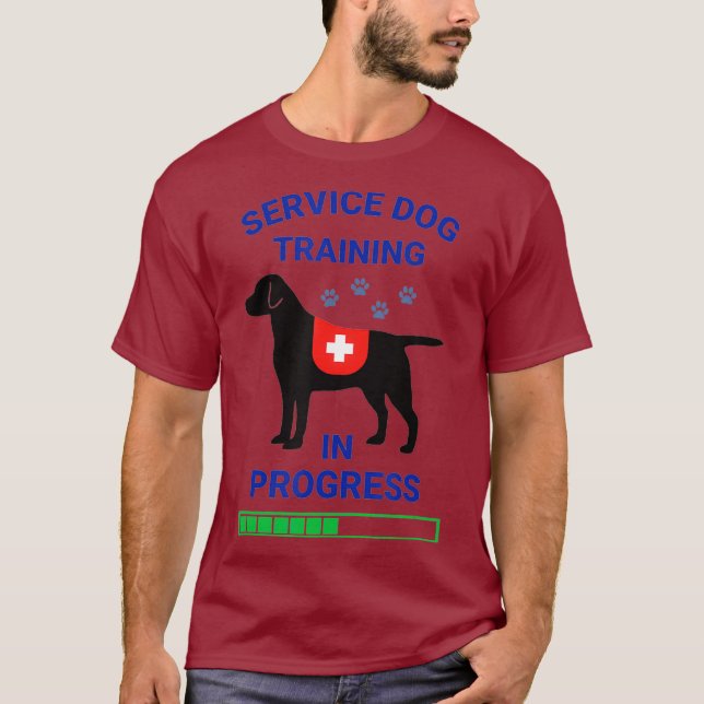 Service Dog in Training Registered Trainer Lab T-Shirt (Front)