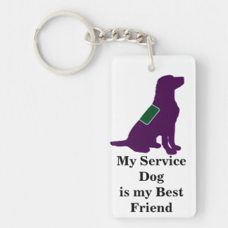 Service Dog Key Ring