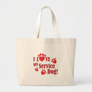 Service Dog Large Tote Bag