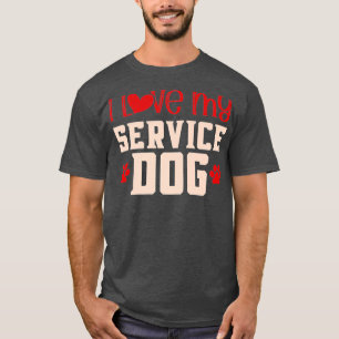 Service Dog Love Service Animal Dog Training T-Shirt