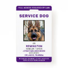 Service Dog Personalised Purple Photo ID Badge