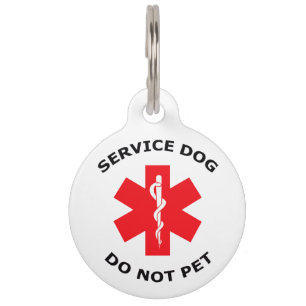 Service Dog Pet Tag