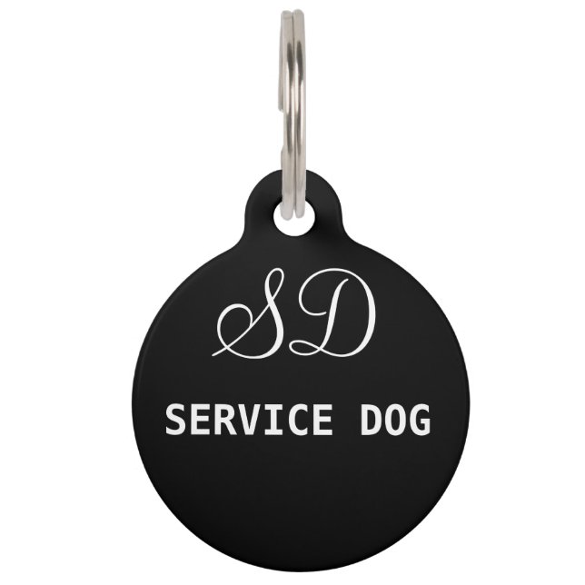Service Dog. Pet Tag (Front)