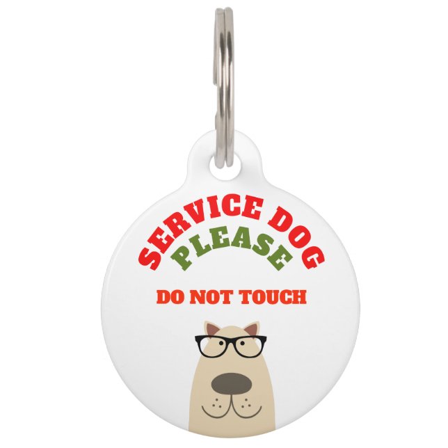 Service dog pet tag (Front)