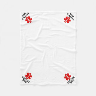 Service Dog Place Mat  Fleece Blanket