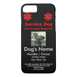 Service Dog Tag iPhone 8/7 Case