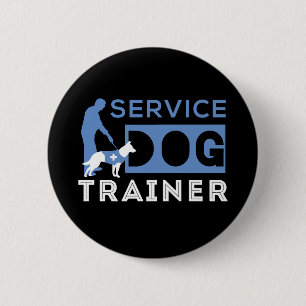 Service Dog Trainer 6 Cm Round Badge