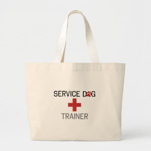 Service Dog Trainer Large Tote Bag