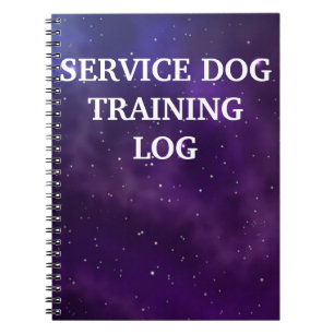 Service Dog Training Log Notebook