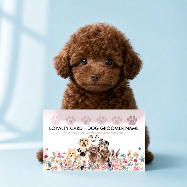 Service Dog Training Loyalty Business Card (Creator Uploaded)