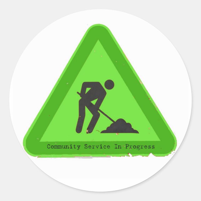 Service in Progress Sticker (Front)