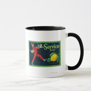Service Lemon LabelLa Habra, CA Mug