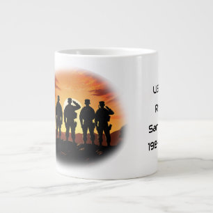 Service Member Appriciation Customisable Large Coffee Mug
