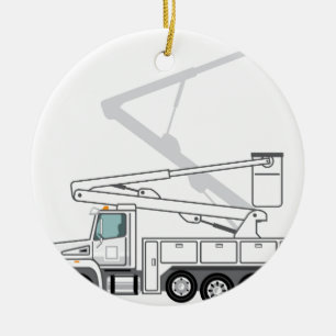 Service Truck Ceramic Ornament