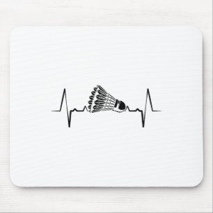 Service With A Smash Badminton Player Shuttle Rack Mouse Pad