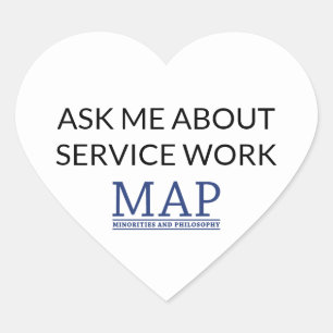 Service Work Heart Sticker