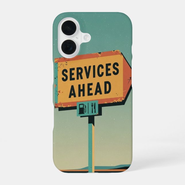 Services Ahead iPhone 16 Case (Back)