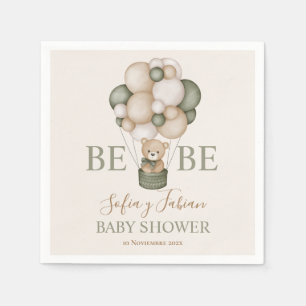 Servilletas De Papel Teddy Bear Baby Shower Boy es Napkin