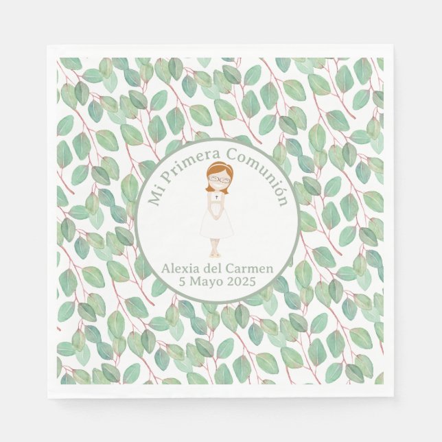 Servilletas modelo Alexia Primera Comunión Napkin (Front)