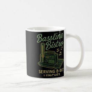 Serving 8-bit Lunches Retro Neon Gamer Novelty Coffee Mug