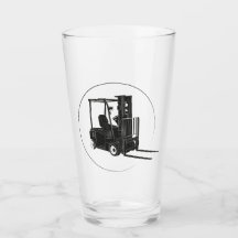 serving drinks with forklift graphics