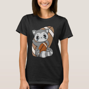 Serving Pancakes Daily Racoon Plays Football Linem T-Shirt