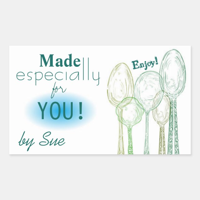 Serving Spoons Custom Gift Stickers (Front)