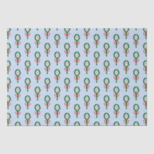Serving This Christmas Tennis Racket Wreaths Tissue Paper