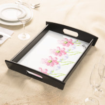 Serving Tray  : Iris Flowers