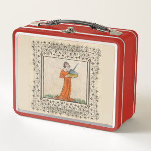 Serving Up A Unicorn Head Metal Lunch Box