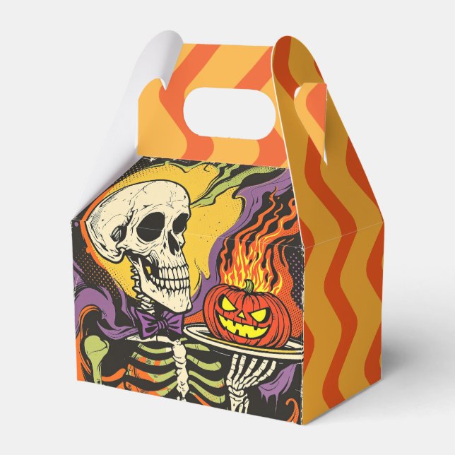 "Serving up Scares" Replica Circa 1950's Favour Box (Front Side)