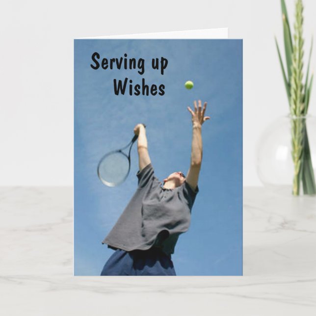 SERVING UP WISHES FOR A HAPPY BIRTHDAY CARD (Front)