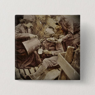 Serving Wounded Soldier Coffee 15 Cm Square Badge
