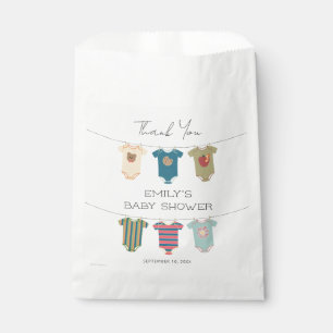 Sesame Pals Bodysuits Baby Shower Thank You Favour Bag