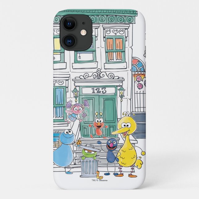 Sesame Pals Doodley Graphic Case-Mate iPhone Case (Back)