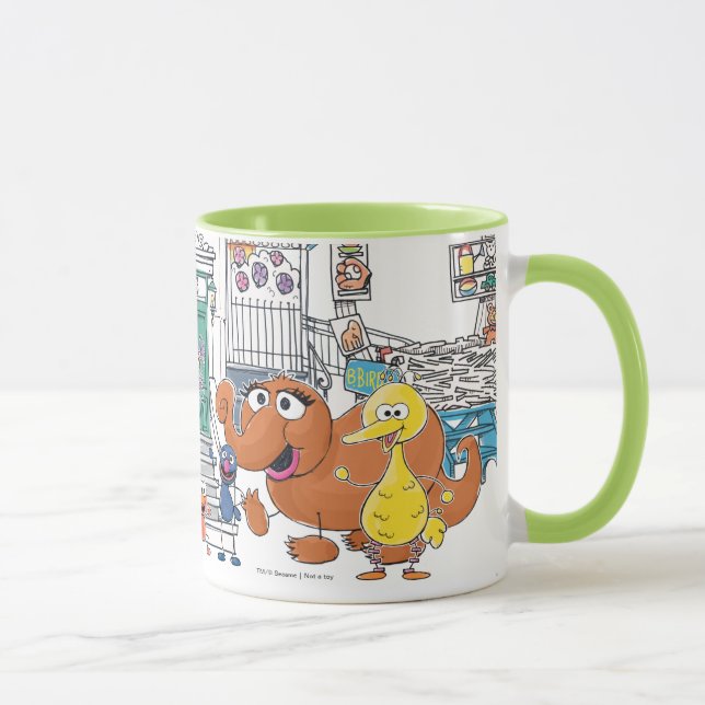 Sesame Pals Doodley Graphic Mug (Right)