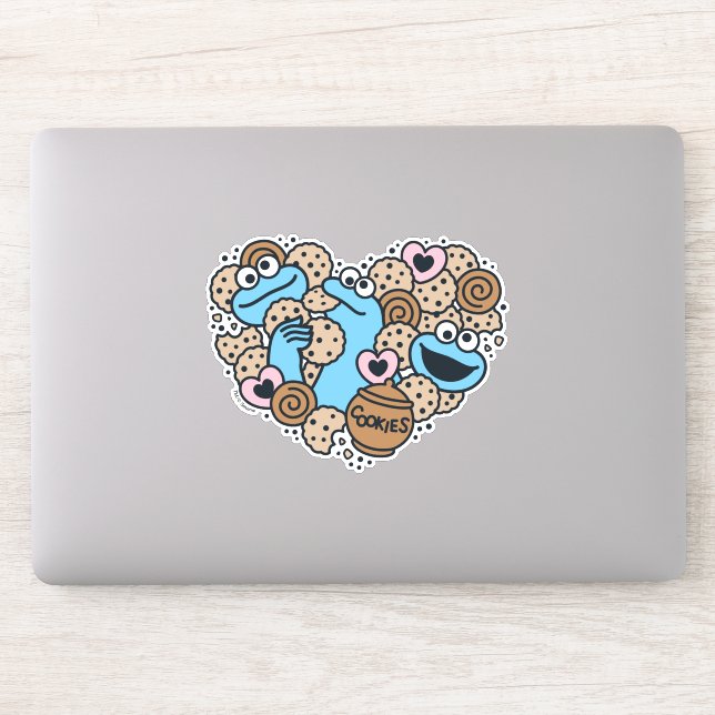 Sesame Sesame | Cookie Monster Doodle Heart (Computer)